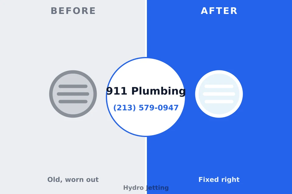 Before and after: plumbing company New Fairview, TX